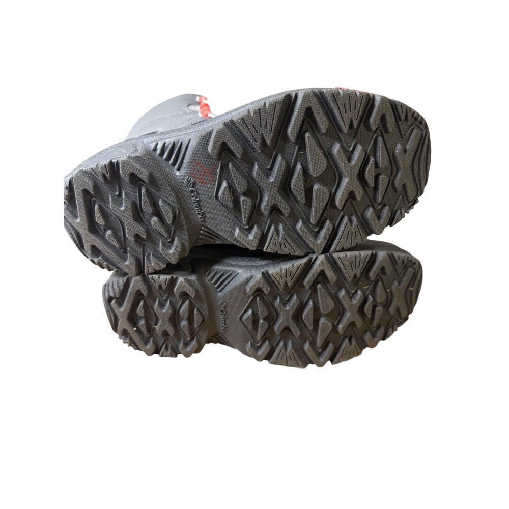 Columbia Bugaboot III Women's Waterproof Faux Fur Winter Boots Size 5 Gray & Ora - Picture 10 of 11